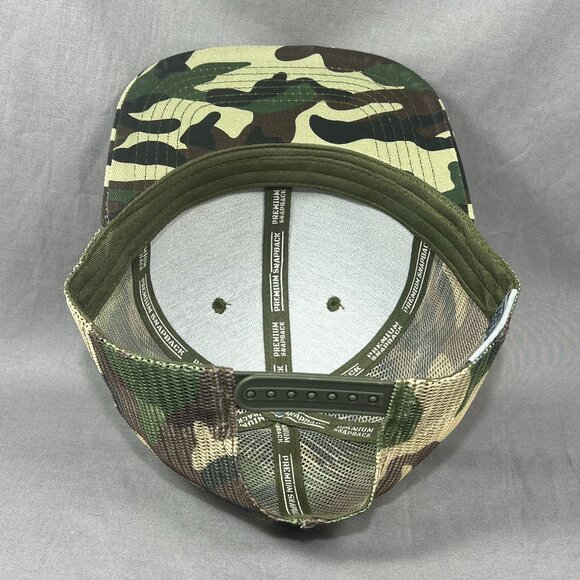 Max Headgear Woodland Camouflage Snapback Hat Camo Trucker Hunting Outdoor Mens - Picture 11 of 12